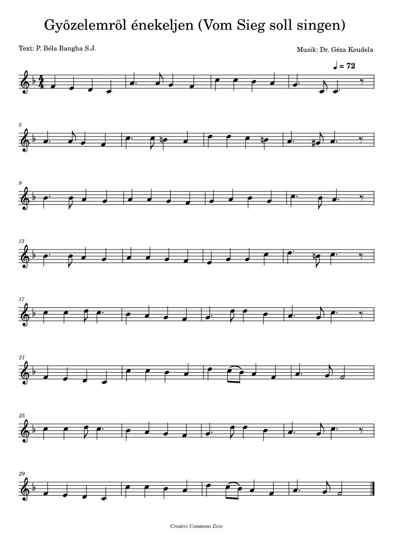 Győzelemről énekeljen (Vom Sieg soll singen)