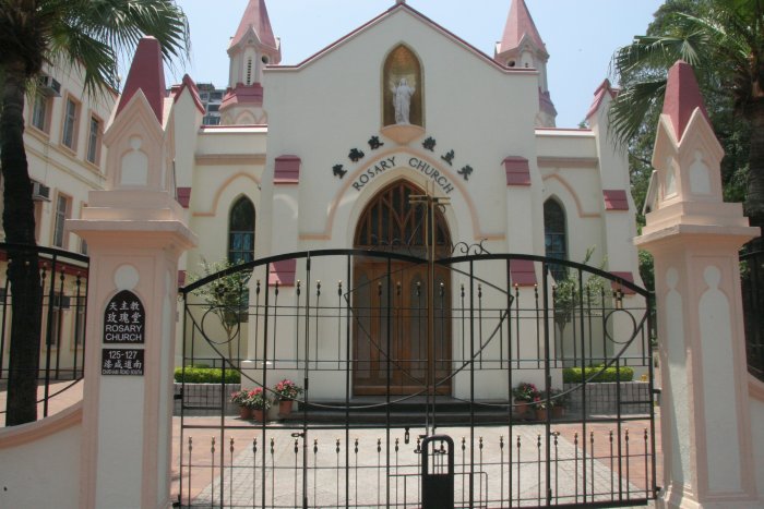 Rosary Church in Hong Kong. Patrick Prasenberg, CC-BY-NC 2.0, https://www.flickr.com/photos/prasenberg/3514331333/