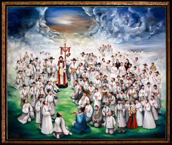 The "103 Martyrs of Korea". Photo by Lawrence Lew OP, CC-BY-NC-ND 2.0, https://www.flickr.com/photos/paullew/54799844048/