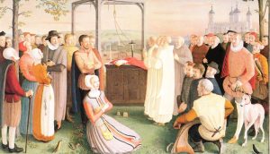 40 Martyrs of England and Wales on a lithography by Daphne Pollen