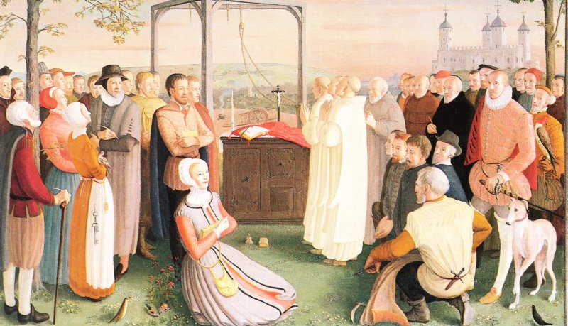 40 Martyrs of England and Wales on a lithography by Daphne Pollen