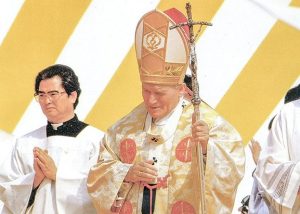Wojtyla in Seoul in 1984 for the 
