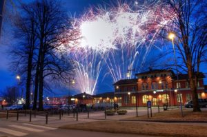 Fireworks in Sweden