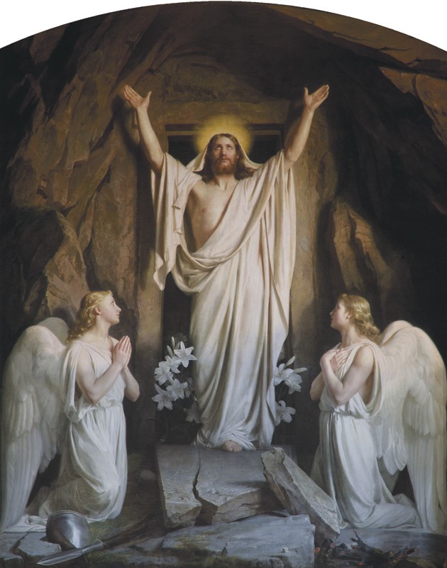 The Resurrection. Painting by Carl H. Bloch, public domain from Wikimedia