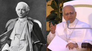 Leo XIII and Robert Prevost.